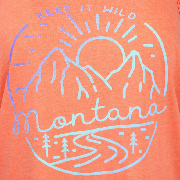 Keep It Wild Burnout Tank in Coral