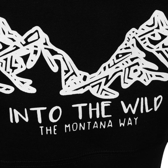 Better in The Mountains Hoodie in Black