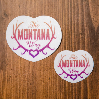 I Heart Montana Vinyl Decal - Regular or Mini