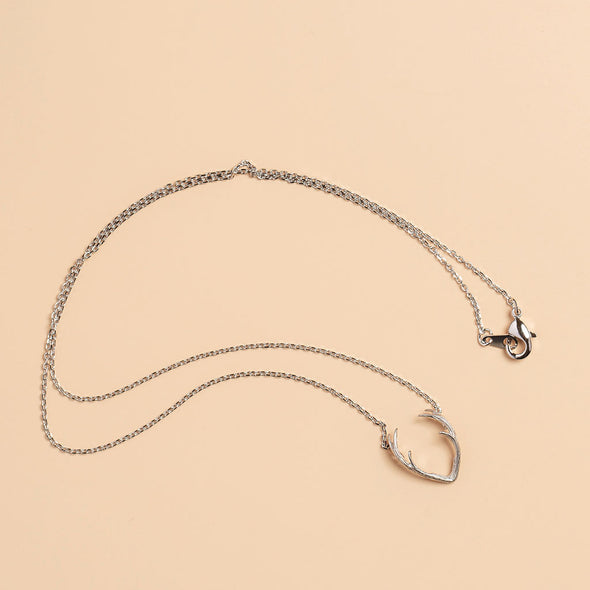 Grab Life By The Horns Necklace in Silver