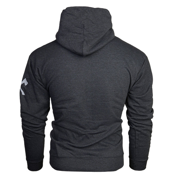 The Flag Hoodie in Charcoal Heather