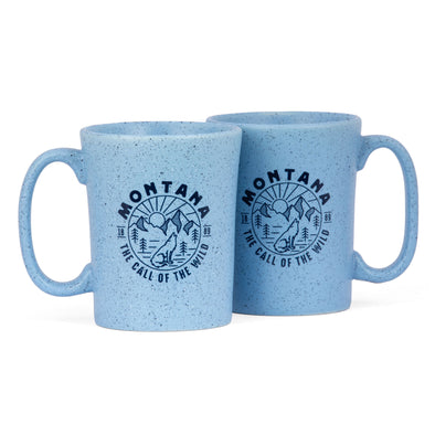Call of The Wild Speckle Mug in Blue