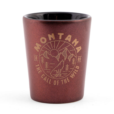 Call of The Wild Shot Glass in Bronze