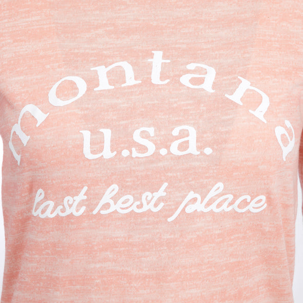 Montana U.S.A. Long Sleeve Slub in Peach