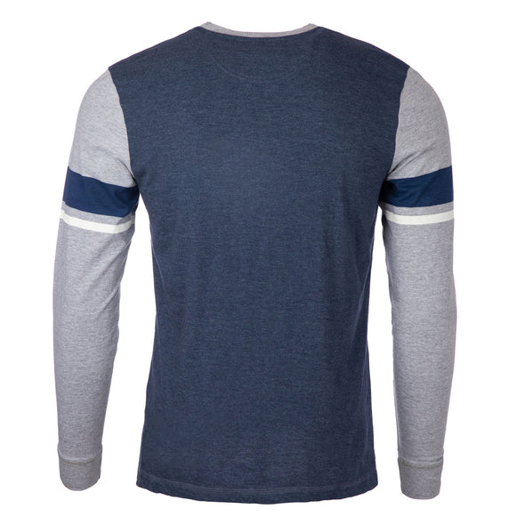 Roam Free Fieldhouse Tee in Navy/Grey