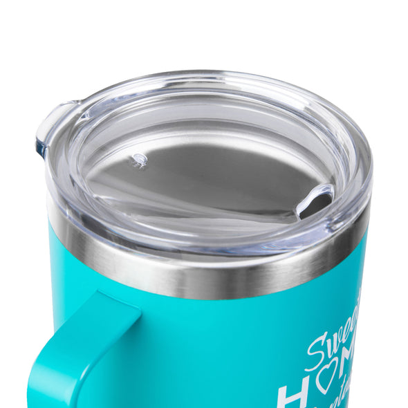 Sweet Home Montana Coffee Cup in Teal