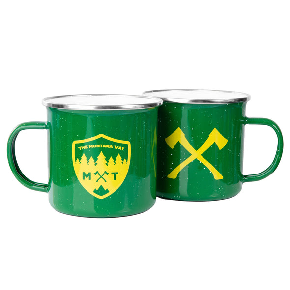 Crossed Axes Camp Cup in Green