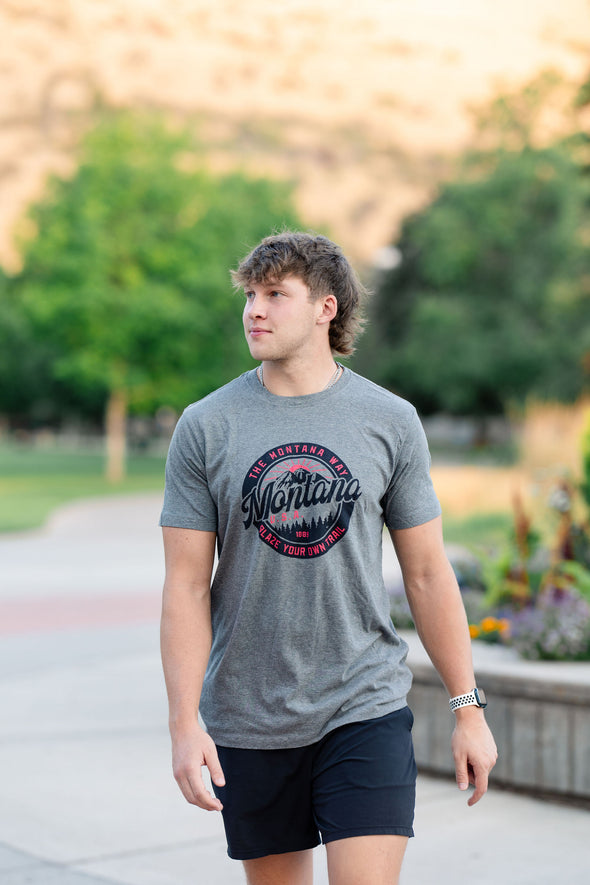 Montana U.S.A. Tee in Oxford Heather