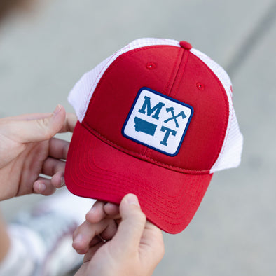 The Icons Trucker in Scarlet/White