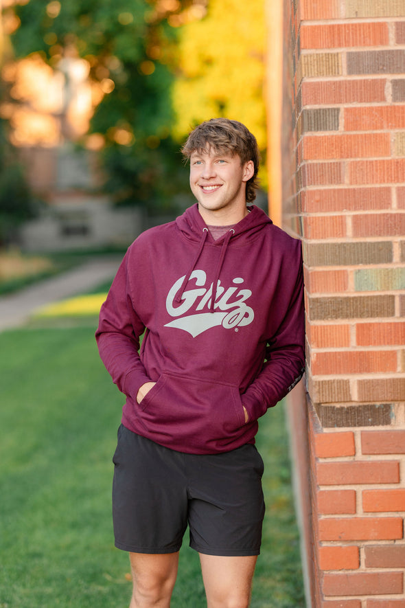 TMW Griz Hood in Maroon