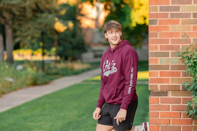 TMW Griz Hood in Maroon