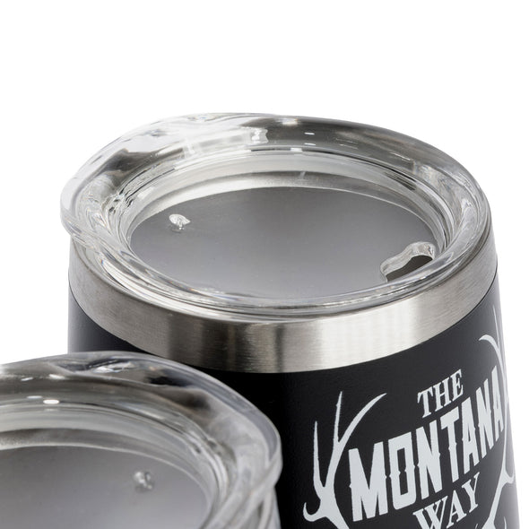 The Logo Wine Tumbler in Black