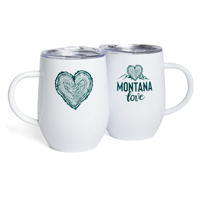 Montana Love Travel Mug in White