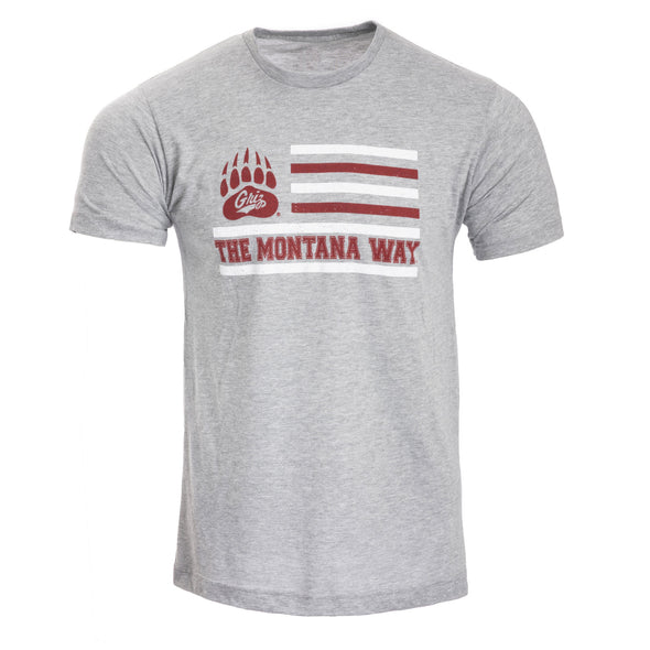 Griz Game Day Tee in Heather Grey
