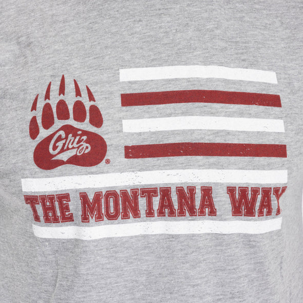 Griz Game Day Tee in Heather Grey