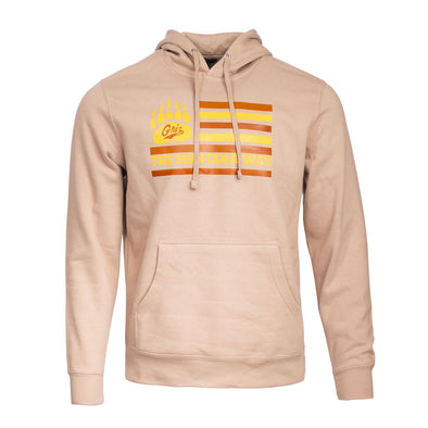 The Griz Flag Hoodie in Desert Tan