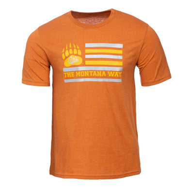 The Griz Flag Tee in Copper