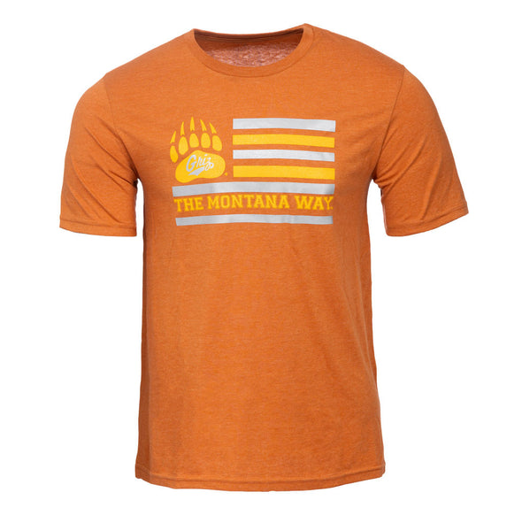 The Griz Flag Tee in Copper