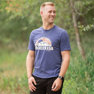 Last Best Place Tee in Navy