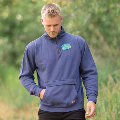 Big Sky Country 1/4 Zip in Navy