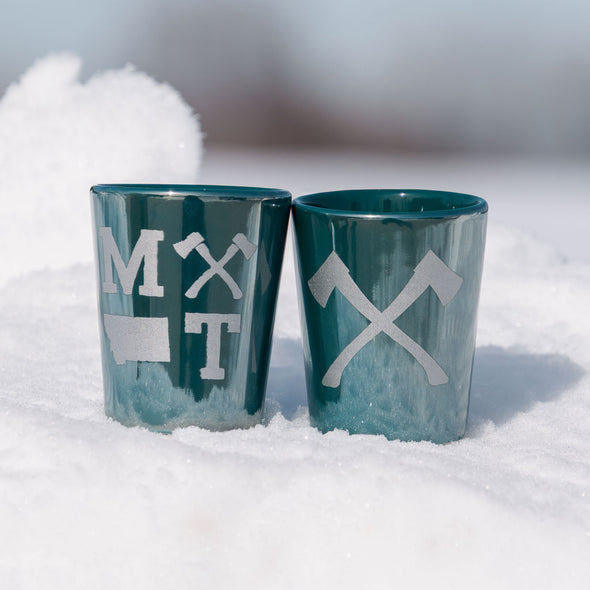 The Icons Shot Glass in Dark Green