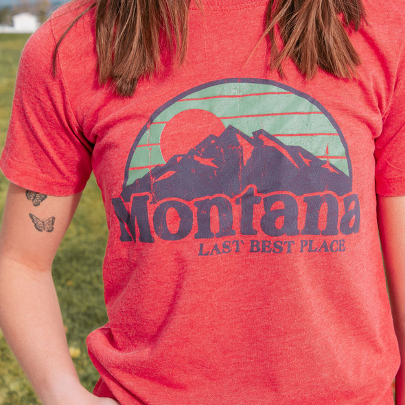 Last Best Place Tee in Chili