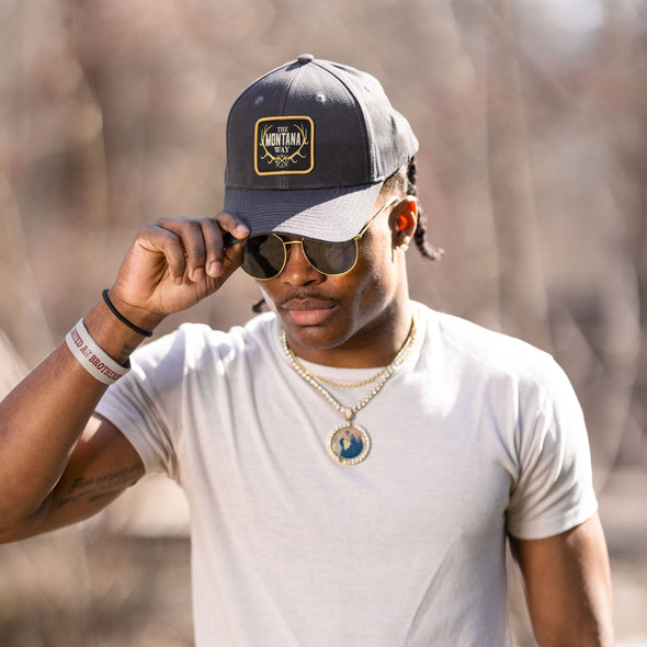 The Logo Wax Hat in Weathered Charcoal