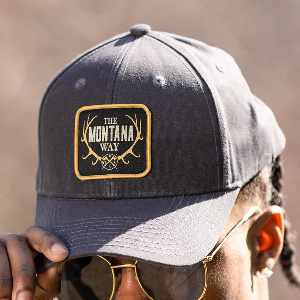 The Logo Wax Hat in Weathered Charcoal