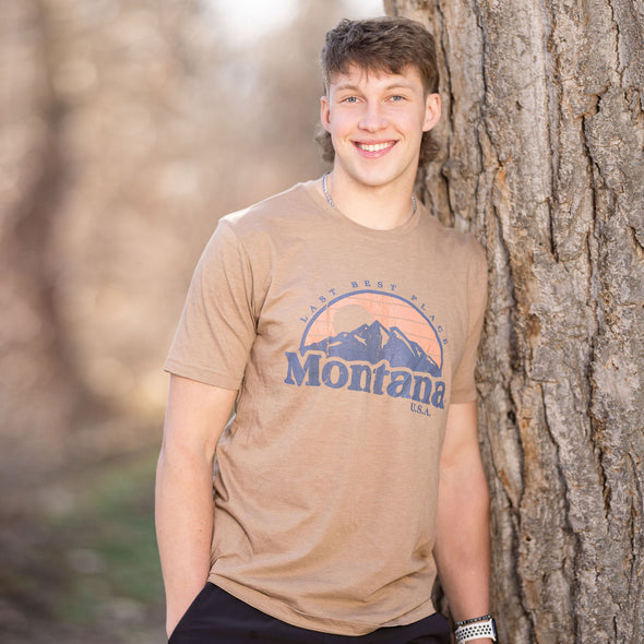 Last Best Place Tee in Walnut Heather