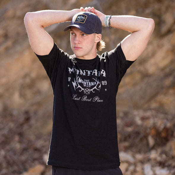 The Logo Lightning Tee in Black