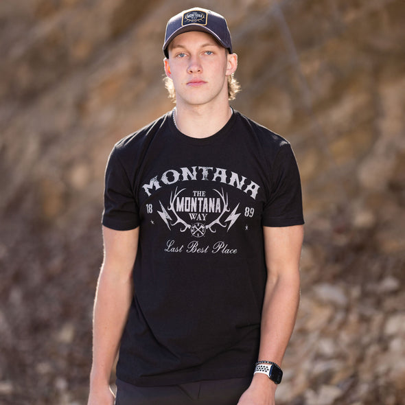 The Logo Lightning Tee in Black