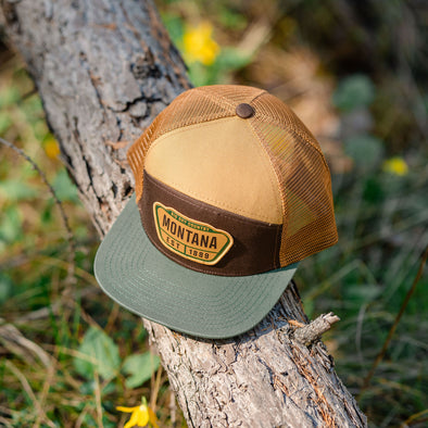 1889 Camper Hat in Green/Brown/Tan