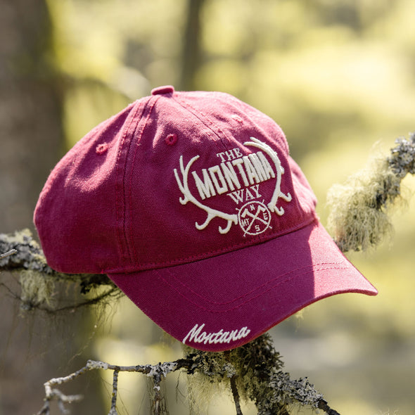 The Logo Relaxed Twill Hat in Maroon