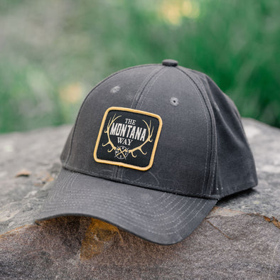 The Logo Wax Hat in Weathered Charcoal