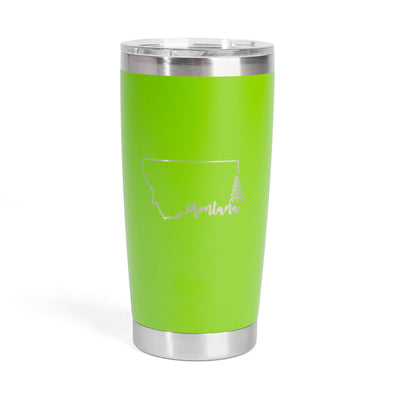 Simply Montana Travel Mug in Lime