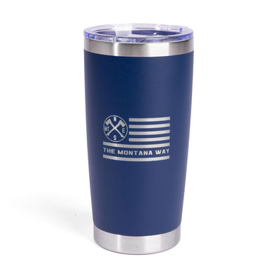 The Flag Travel Mug in Navy