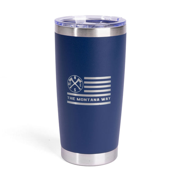 The Flag Travel Mug in Navy