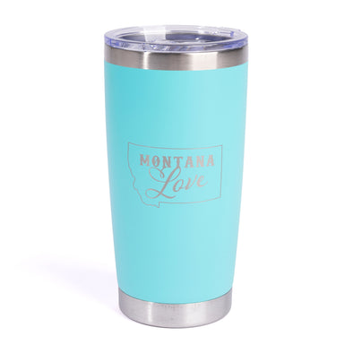 Montana Love Travel Mug in Seafoam