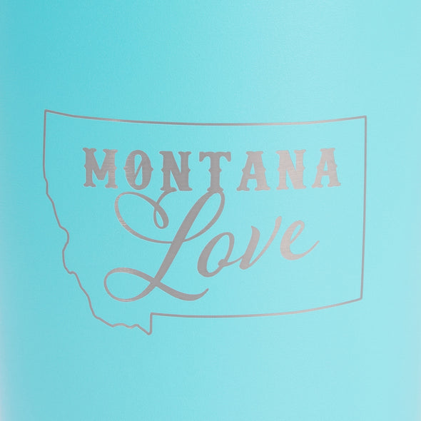 Montana Love Travel Mug in Seafoam