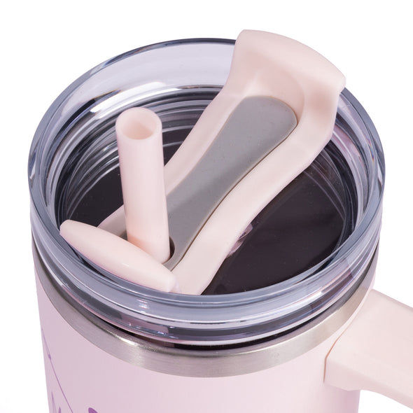 I Heart Montana Tumbler w/Handle in Pink