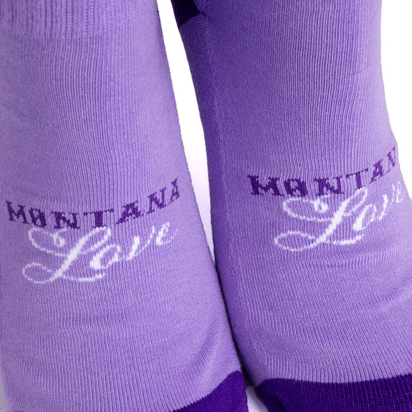 Happiness Socks in Lavender/Grape/White