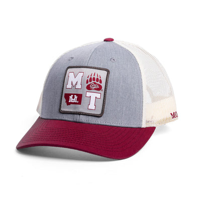 Griz Icons Snapback in Maroon/Grey/White