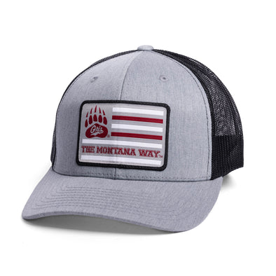 The Griz Flag Snapback in Grey/Black