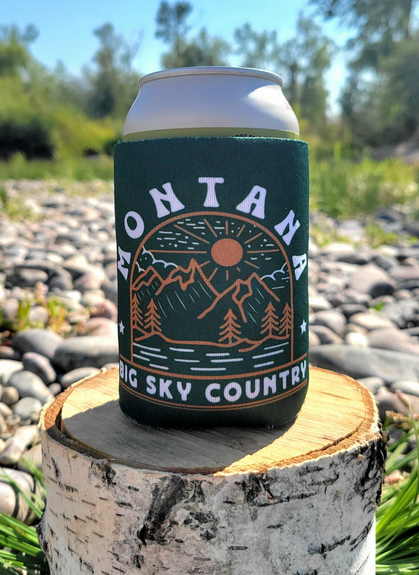 Big Sky Country Koozie in Green