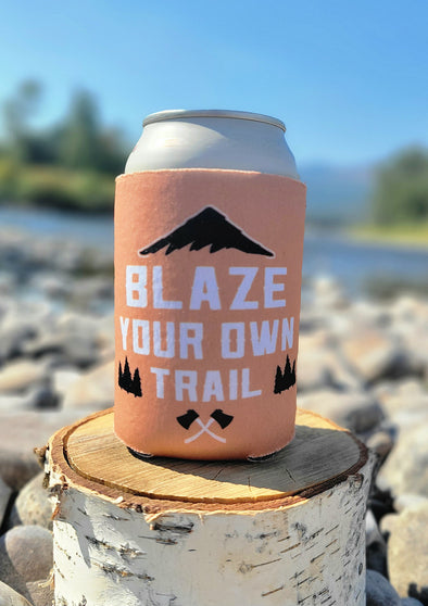 Blaze Your Own Trail Koozie in Tan