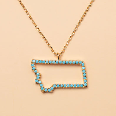 Montana On My Mind Necklace in Gold