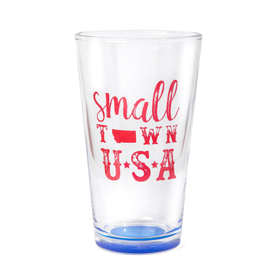 Small Town USA Pub Glass