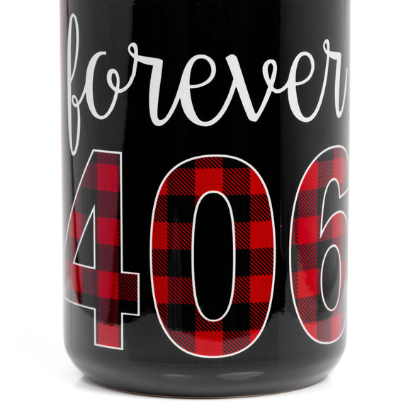 Forever 406 Mug in Black/White