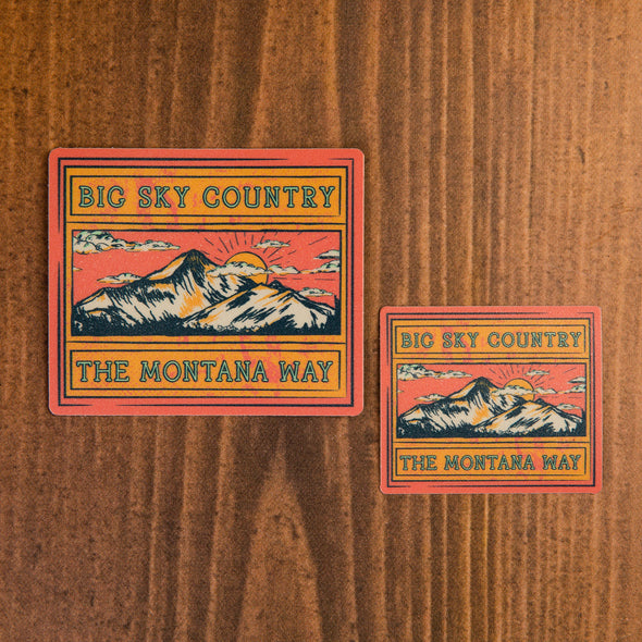 Big Sky Country Vinyl Decal - Regular or Mini
