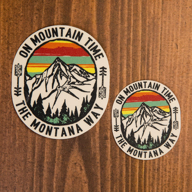 Mountain Peak Vinyl Decal - Regular or Mini